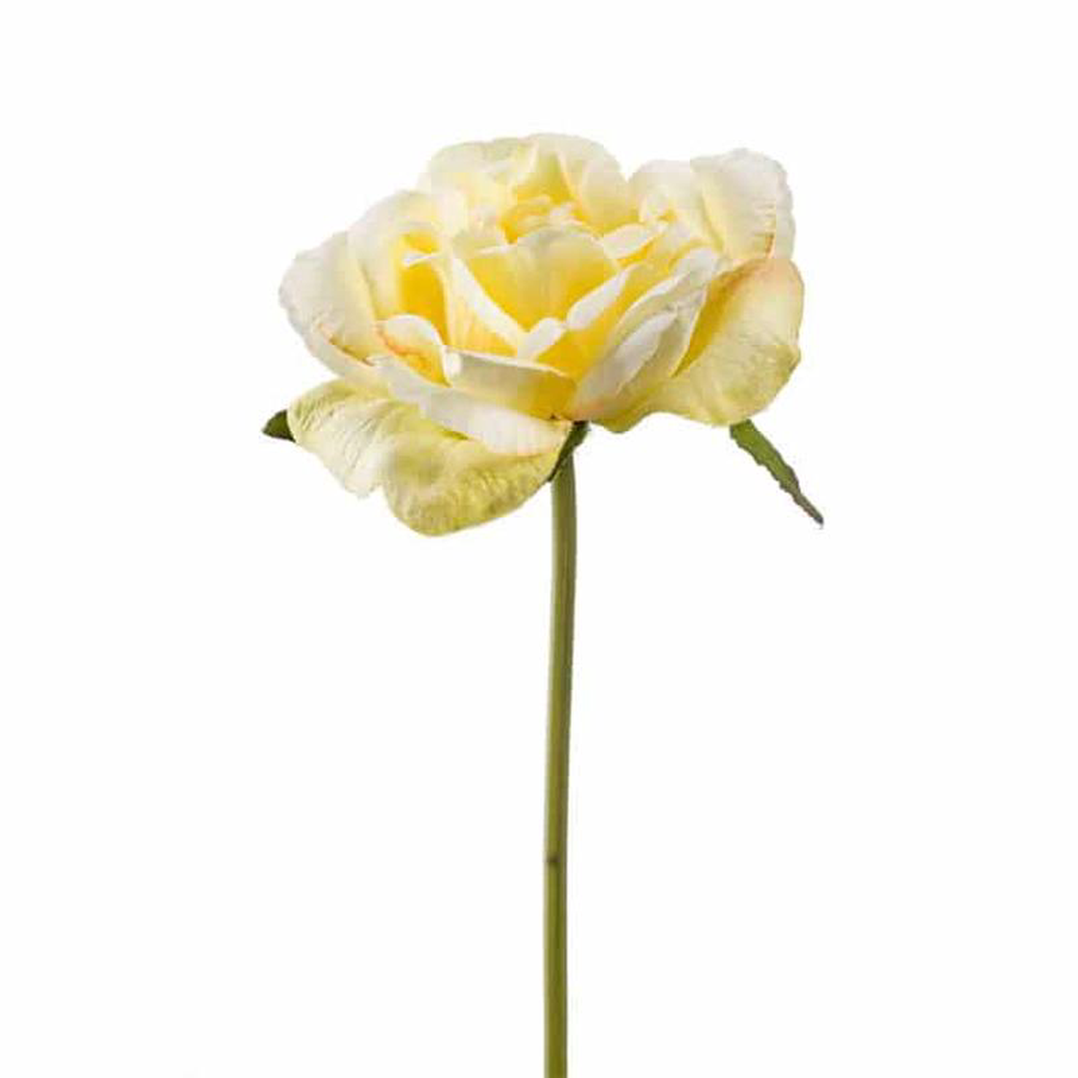 Artificial Rose Pick 24cm Yellow