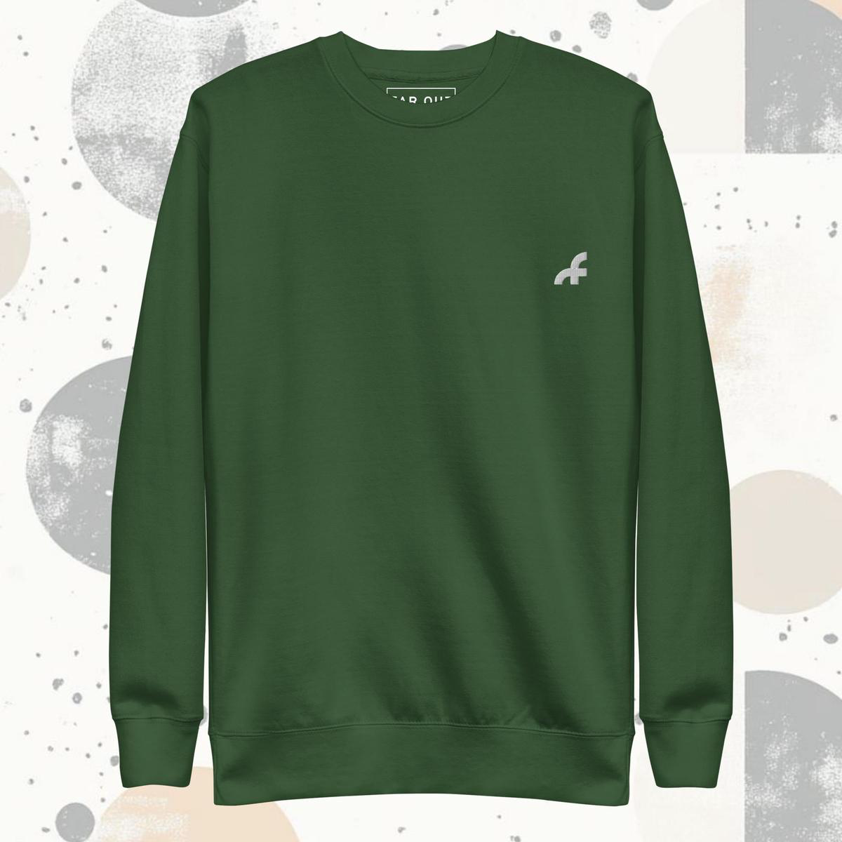 Far Out F Sweatshirt 8211 Forest Green 2XL