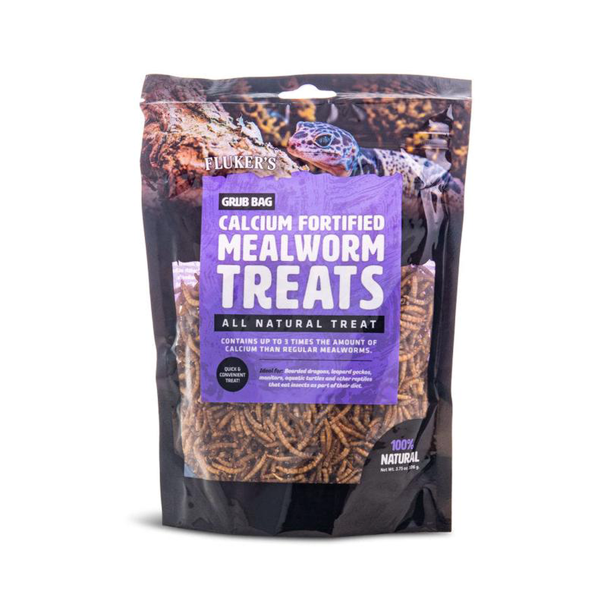 Fluker8217s Grub Bag Mealworm Calcium Fortified Treats 375 oz