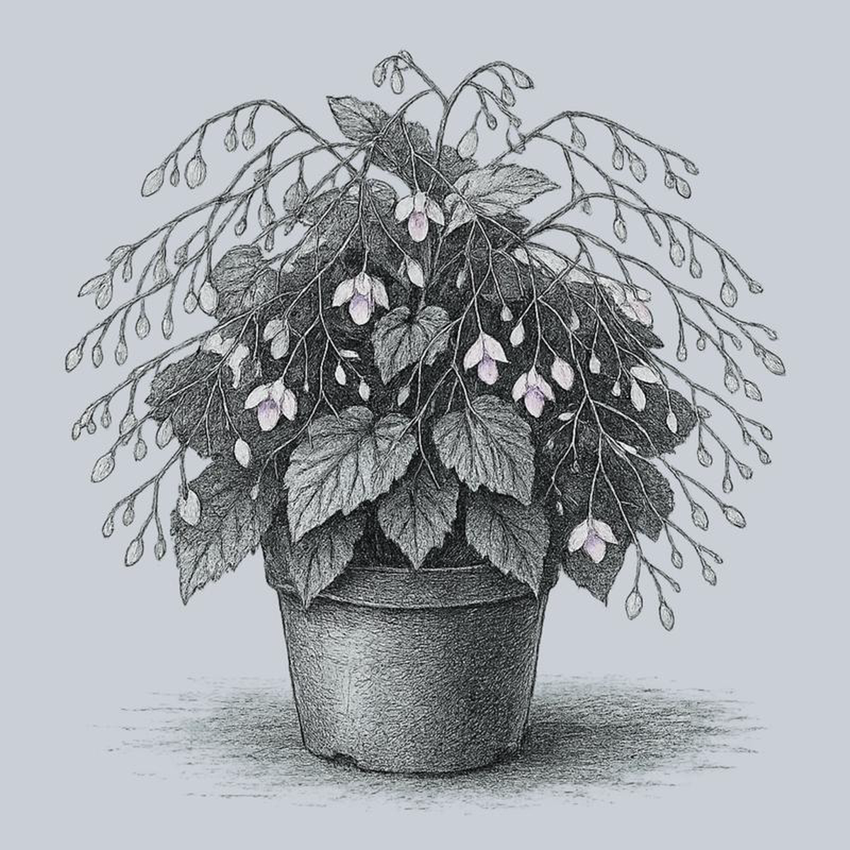 White Hardy Begonia 1 Gallon