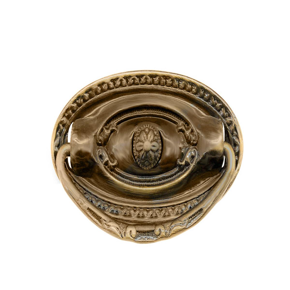 Stamped Brass Colonial Revival-Style Drop Pull 38221 x 1-128221 8211 Antique Brass