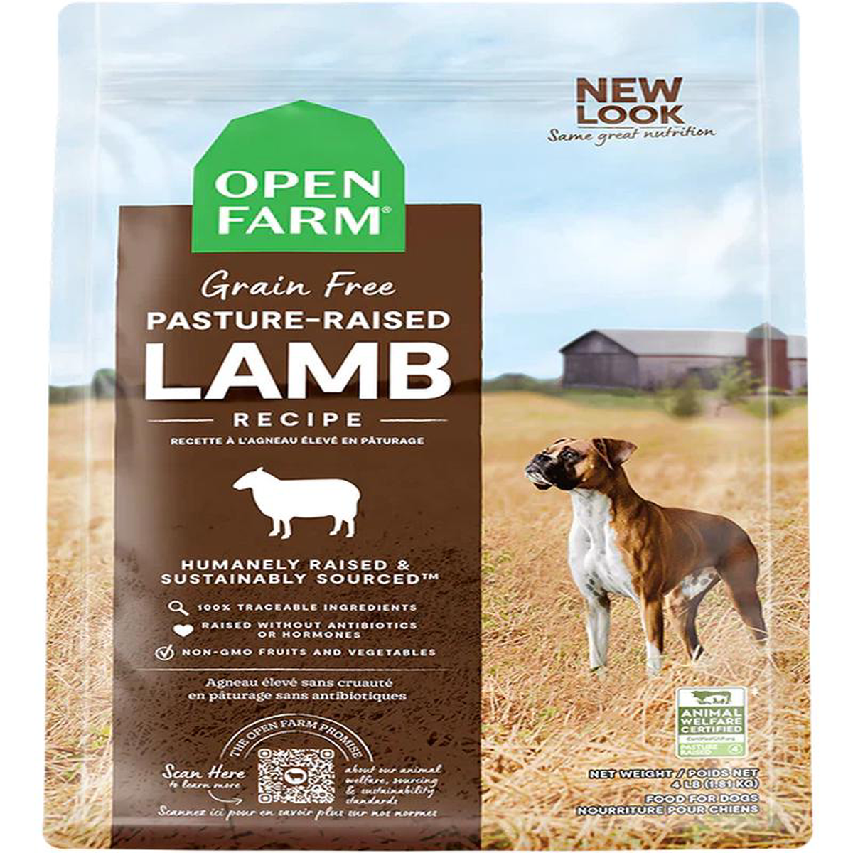 Open Farm Pasture Raised Lamb Grain Free Dry Dog Food 8211 4lb