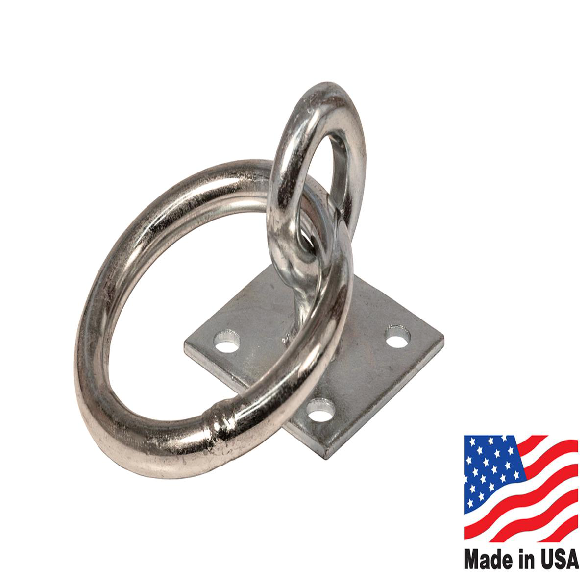Zinc Plated Ring 038 Eye Pad 8211 Box (10) of Zinc Plated Ring 038 Eye Pads