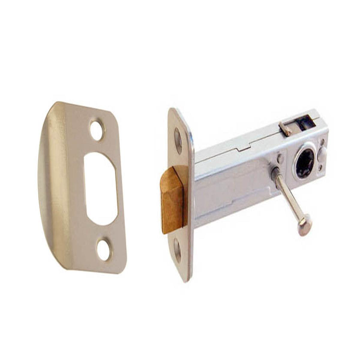 Spring Latch for Doors with Locking Pin (Privacy) 2-348221 Backset 8211 Brushed Nickel
