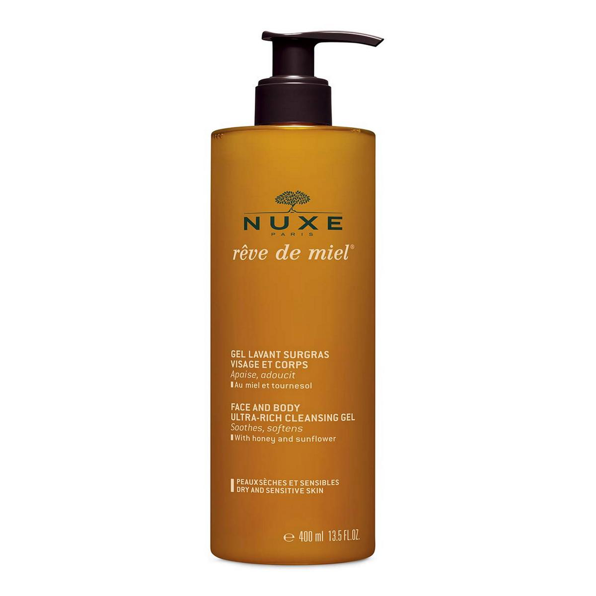 NUXE Rve de Miel Face and Body Ultra-Rich Cleansing Gel 135 Fl oz