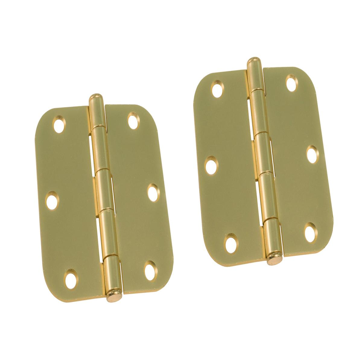 Pair of 3-128221 Satin Brass Door Hinges 8211 588221 Radius