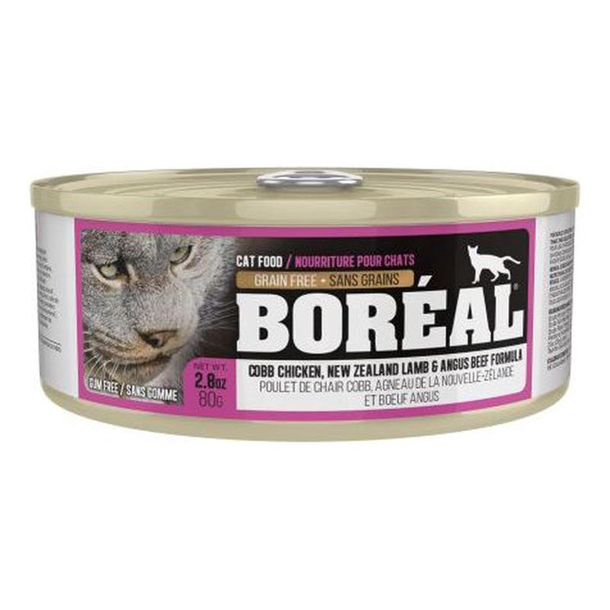 Boreal Cobb Chicken New Zealand Lamb 038 Angus Beef Wet Cat Food Can 8211 80g