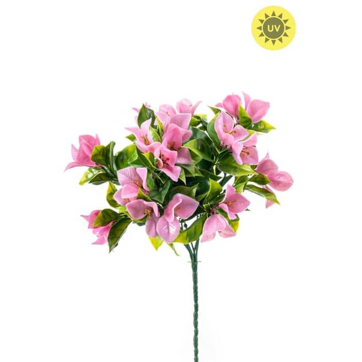 Artificial Bougainvillea Bush with UV Protection Pink 30cm