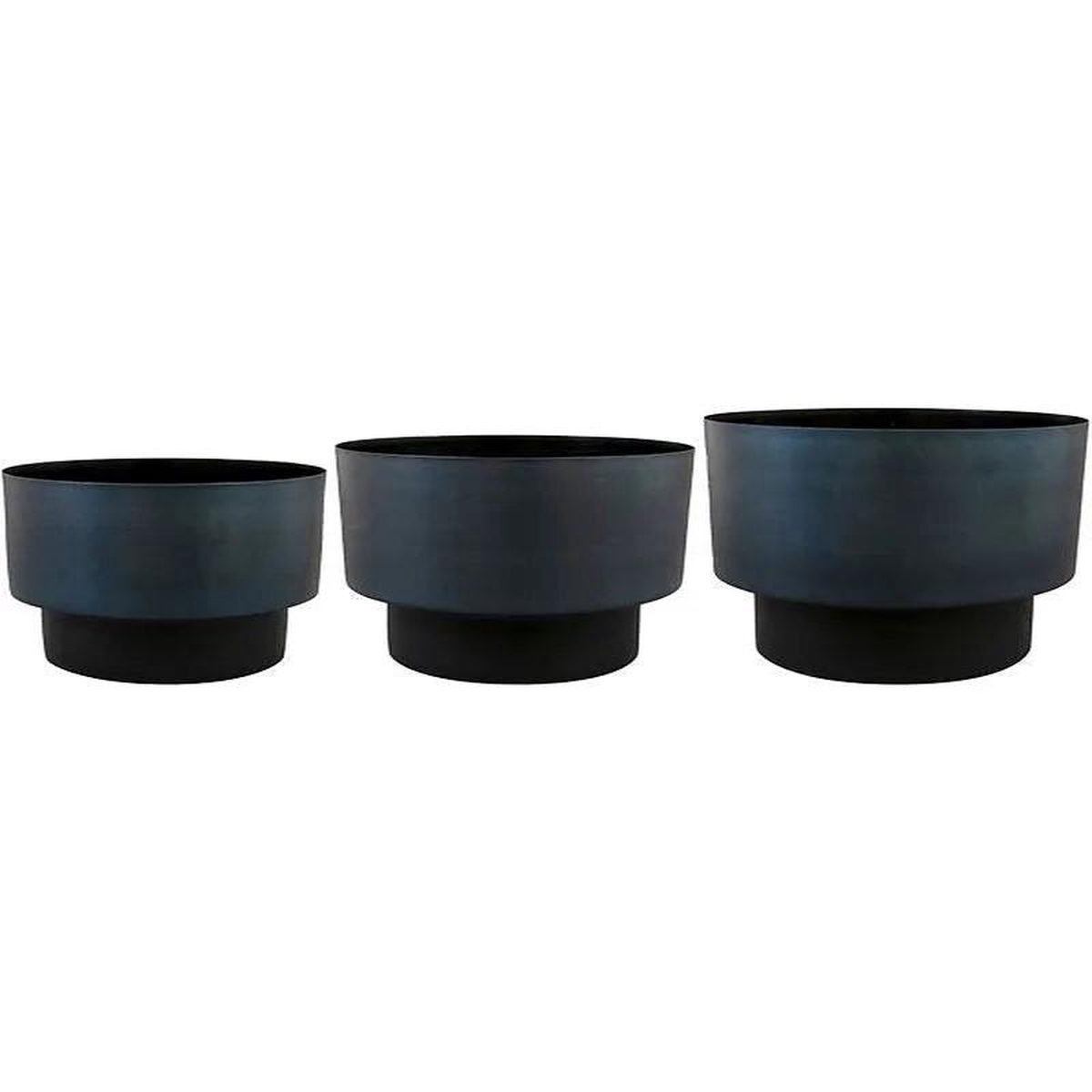 Myra Plant Pot 23cm Height cm Dia Pot Dark Blue (set of 3)