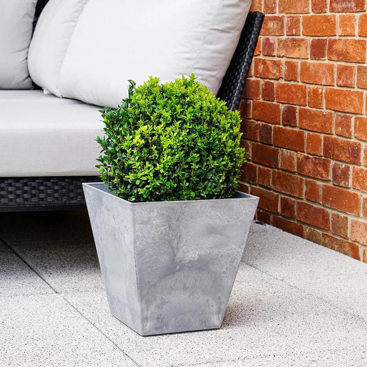 Pot Ella Grey 40cm Height 40cm Dia