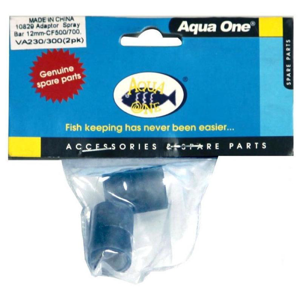 Aqua One Spray Bar Adaptor 12mm 2pk 8211 Aquis 500 700 VA230 300