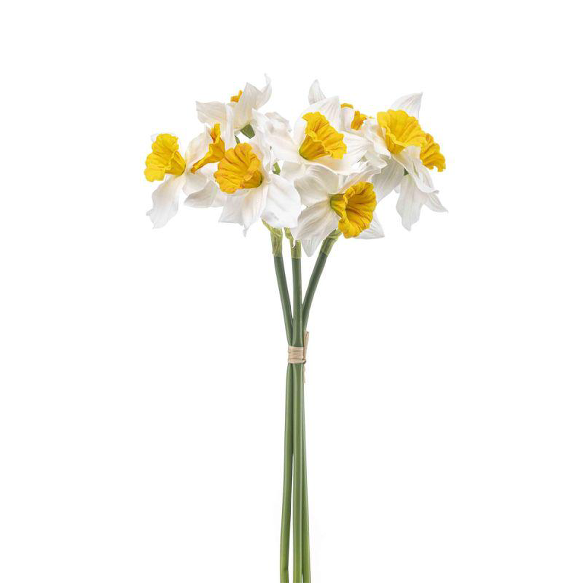 Artificial Narsissus Bundle WhiteYellow 38cm