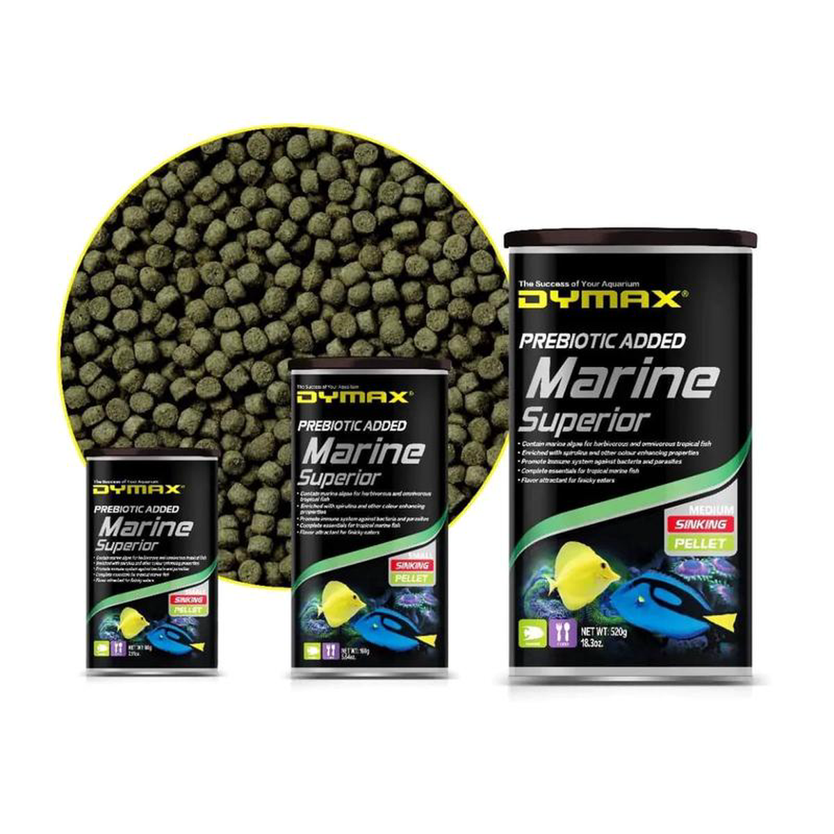 Marine Superior Pellet Food 8211 Dymax