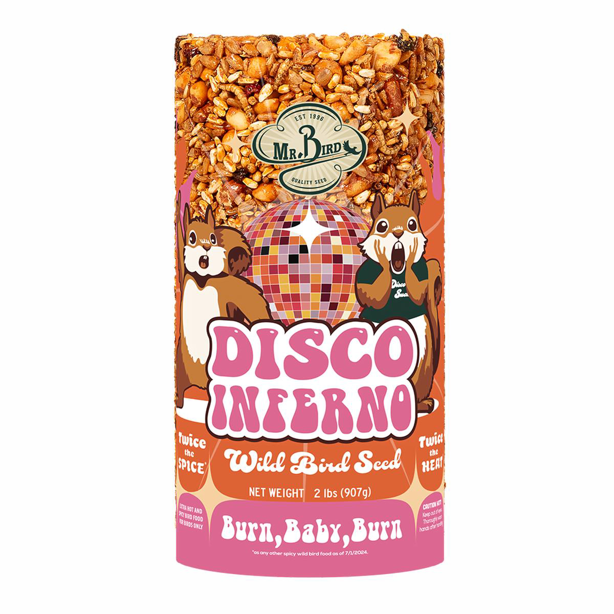 Mr Bird Disco Inferno Cylinder Small