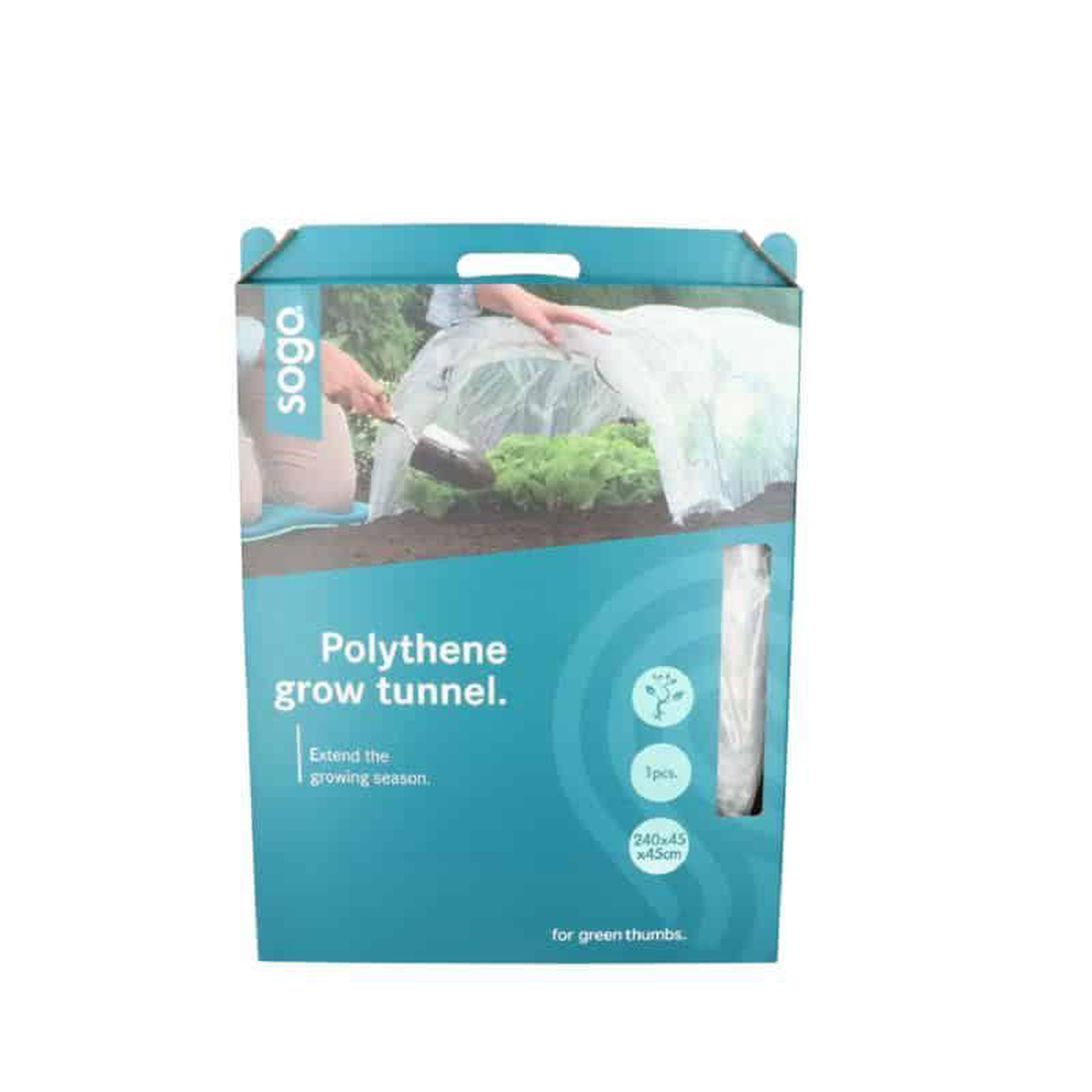 SOGO Polythene Grow Tunnel Transparent