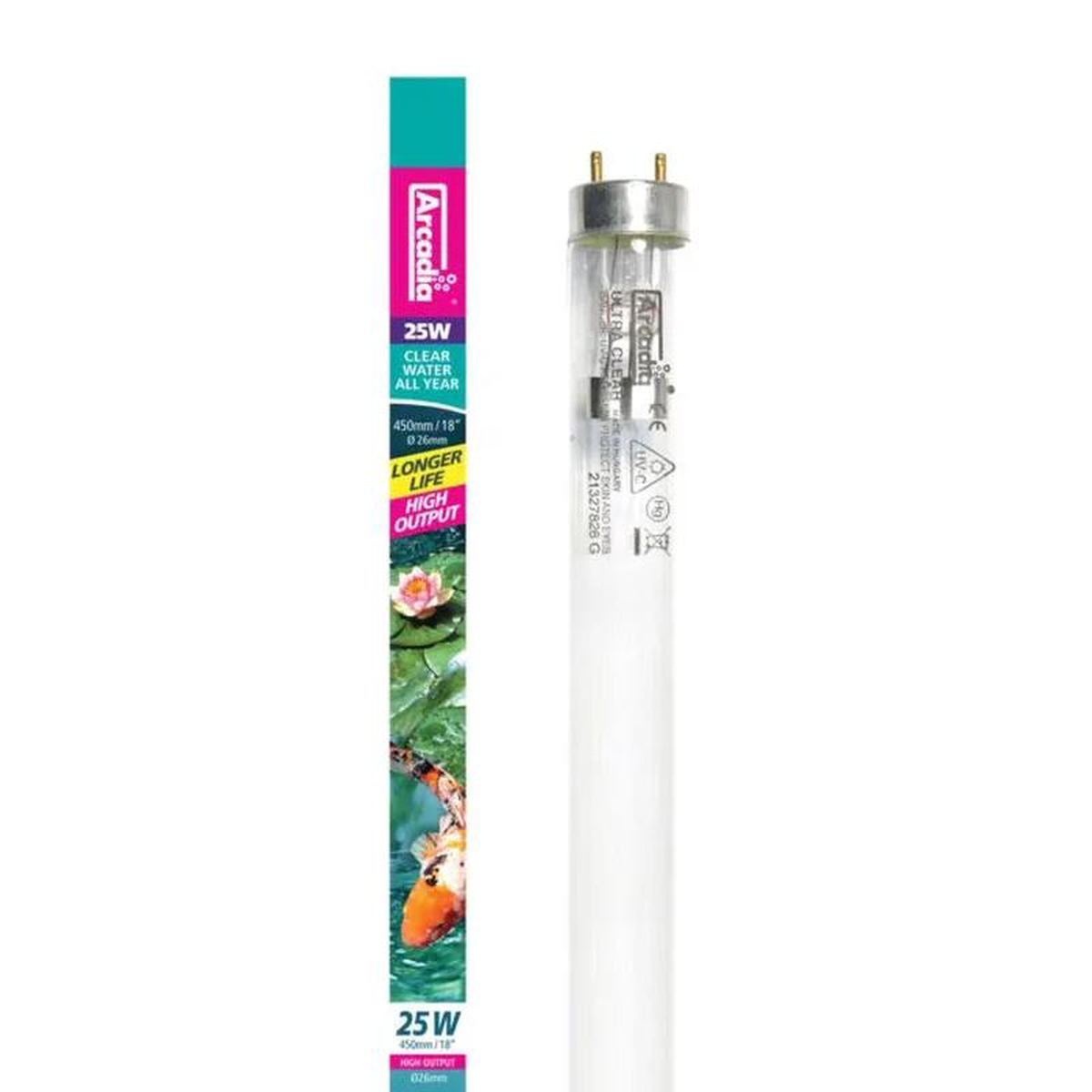 Arcadia T8 HO 25W UVC Bulb 450mm