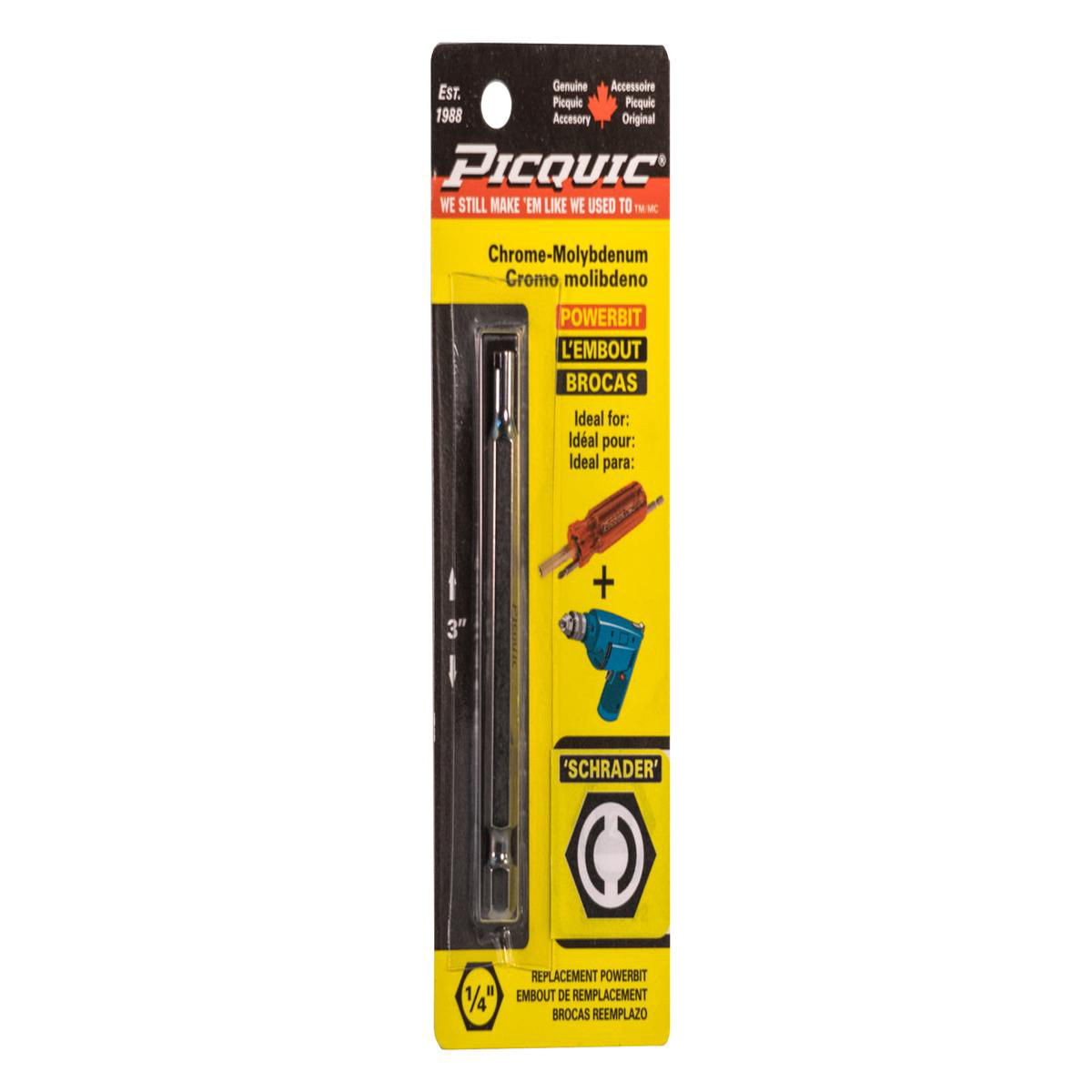 Picquic 38221 Powerbit 8211 Schrader Valve Bit