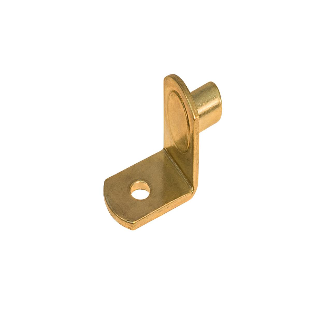 148221 Shelf Support Pin Bracket Style 8211 Brass Finish 8211 1 Piece