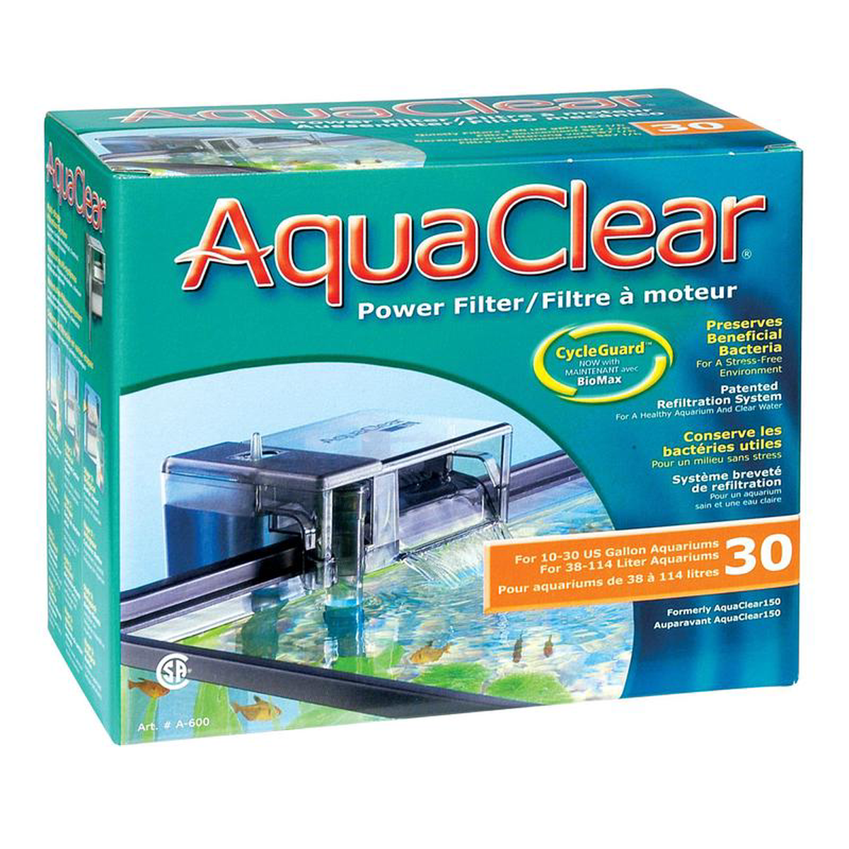 AquaClear 30 Power Filter 30 Gallon