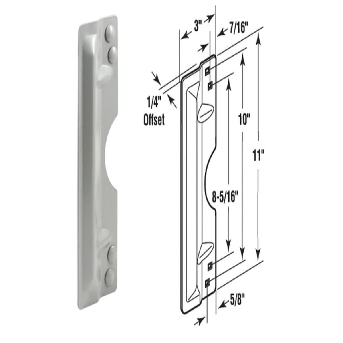 118221 Gray Finish Latch Shield