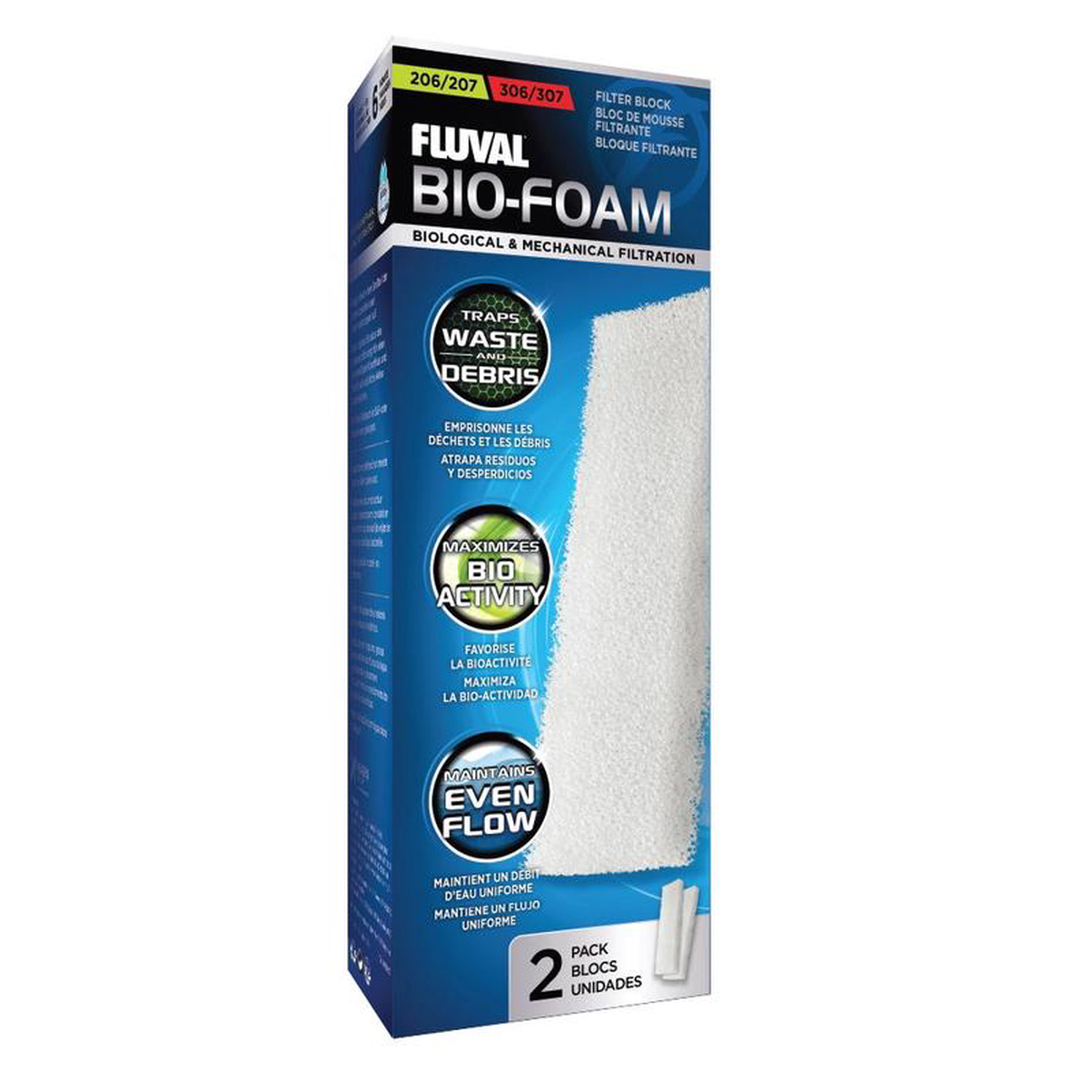 Fluval 206306 and 207307 Bio-Foam 8211 2 pack