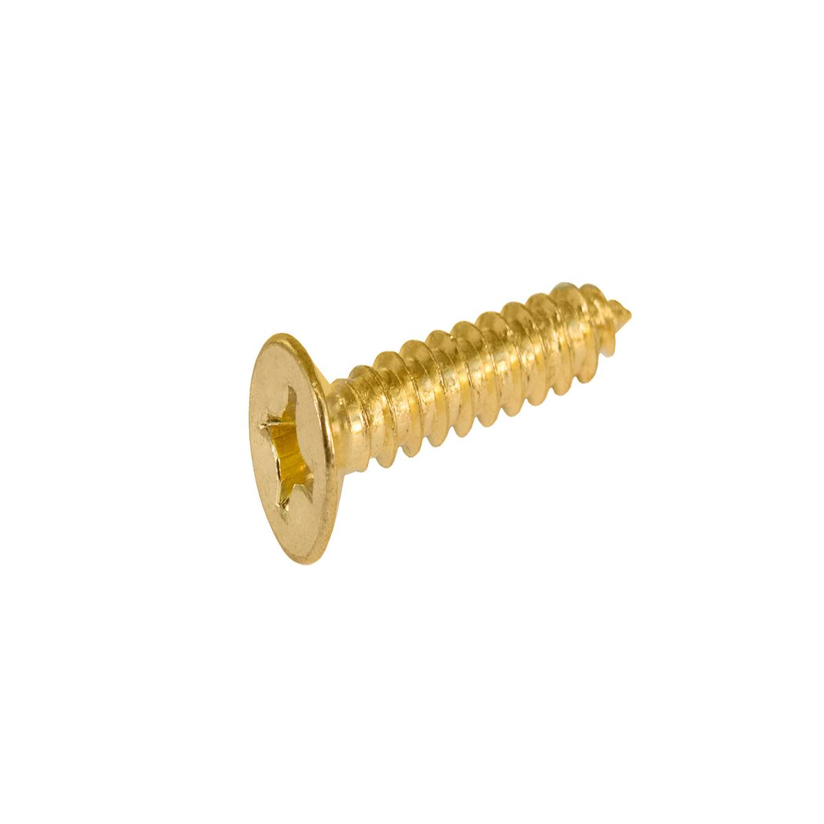12 x 1-148221 Phillips Flat Head Screws 8211 Lacquered Brass