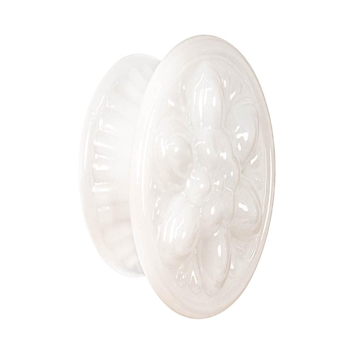 8221Flower8221 Style Glass Knob Translucent White 8211 Opal