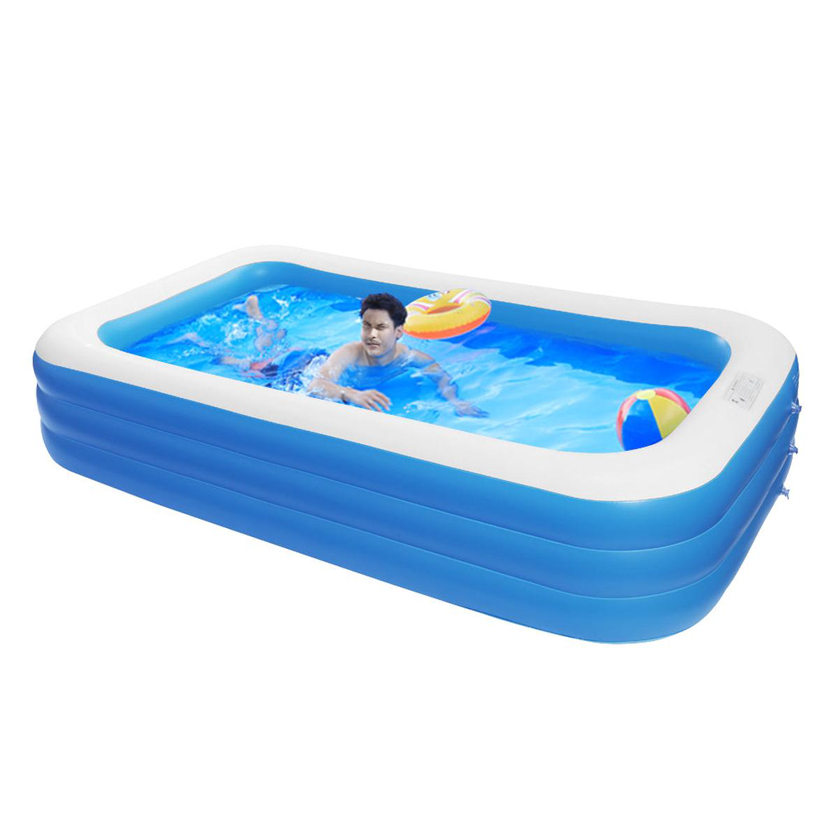 6 Person Large Inflatable SwimmingBall Pool 1208221x728221x228221 03mm PVC Thickness