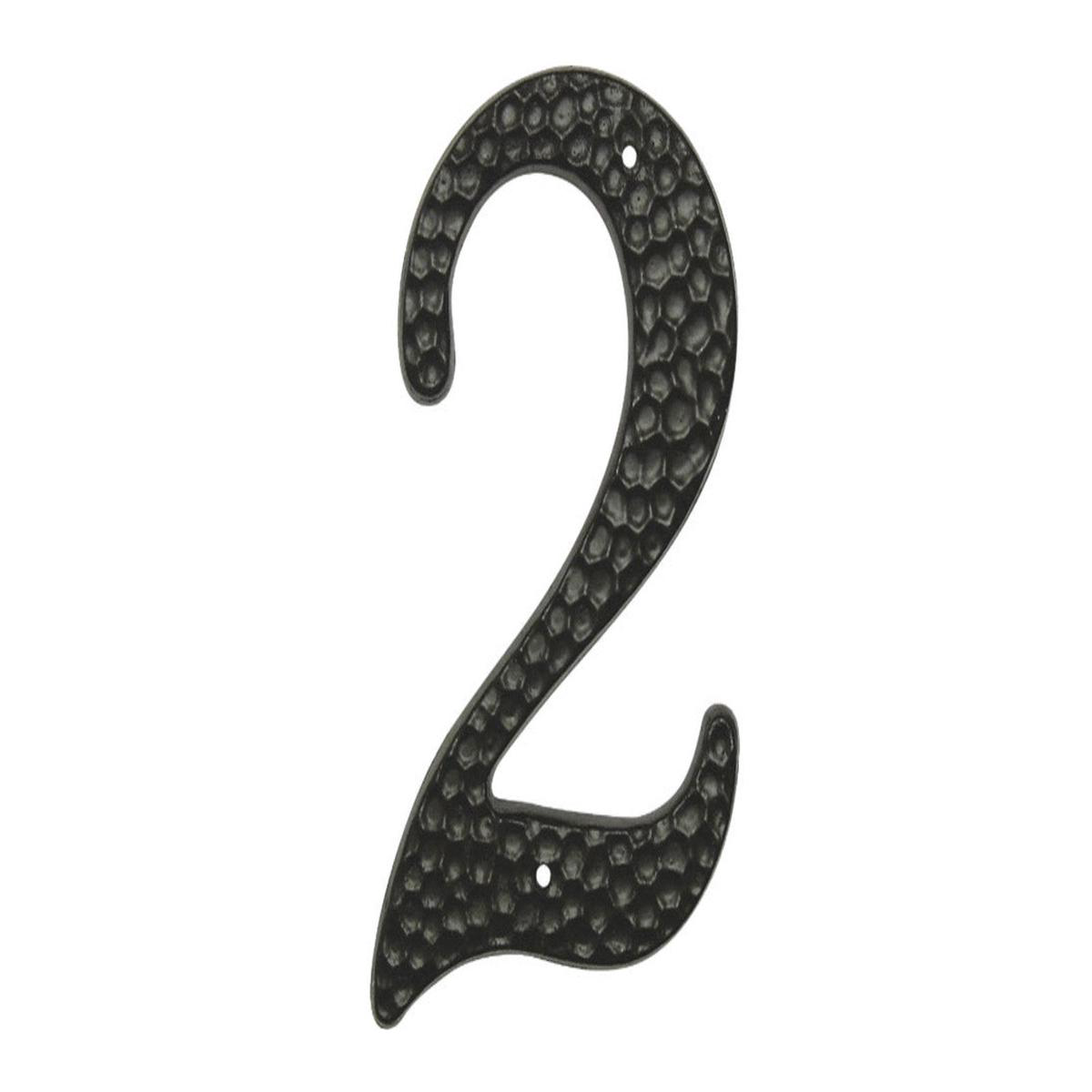 2 Black Hammered House Number 8211 3-128221 size