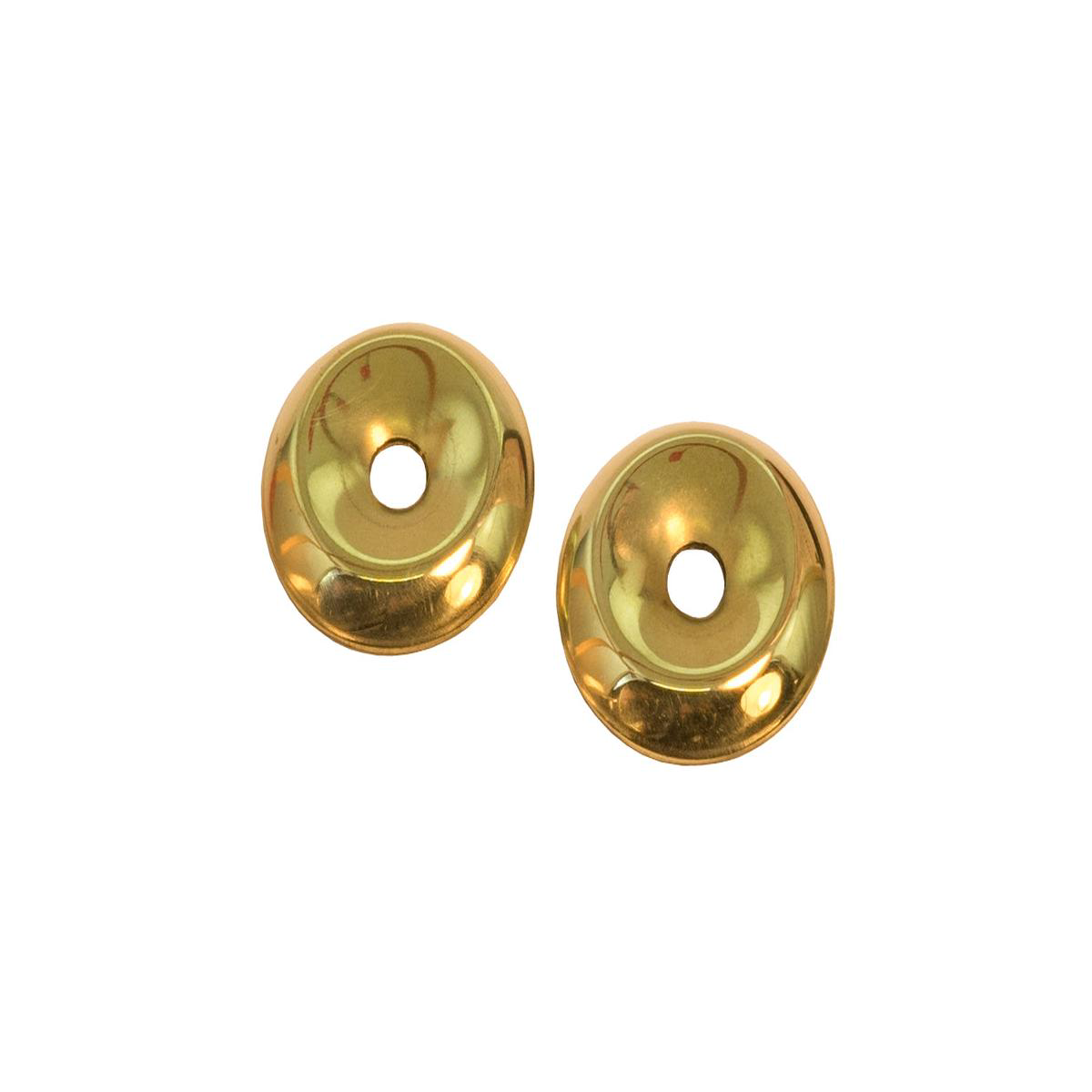 788221 Diameter Stamped Brass Backplate Pair 8211 Non-Lacquered Brass (will patina over time)