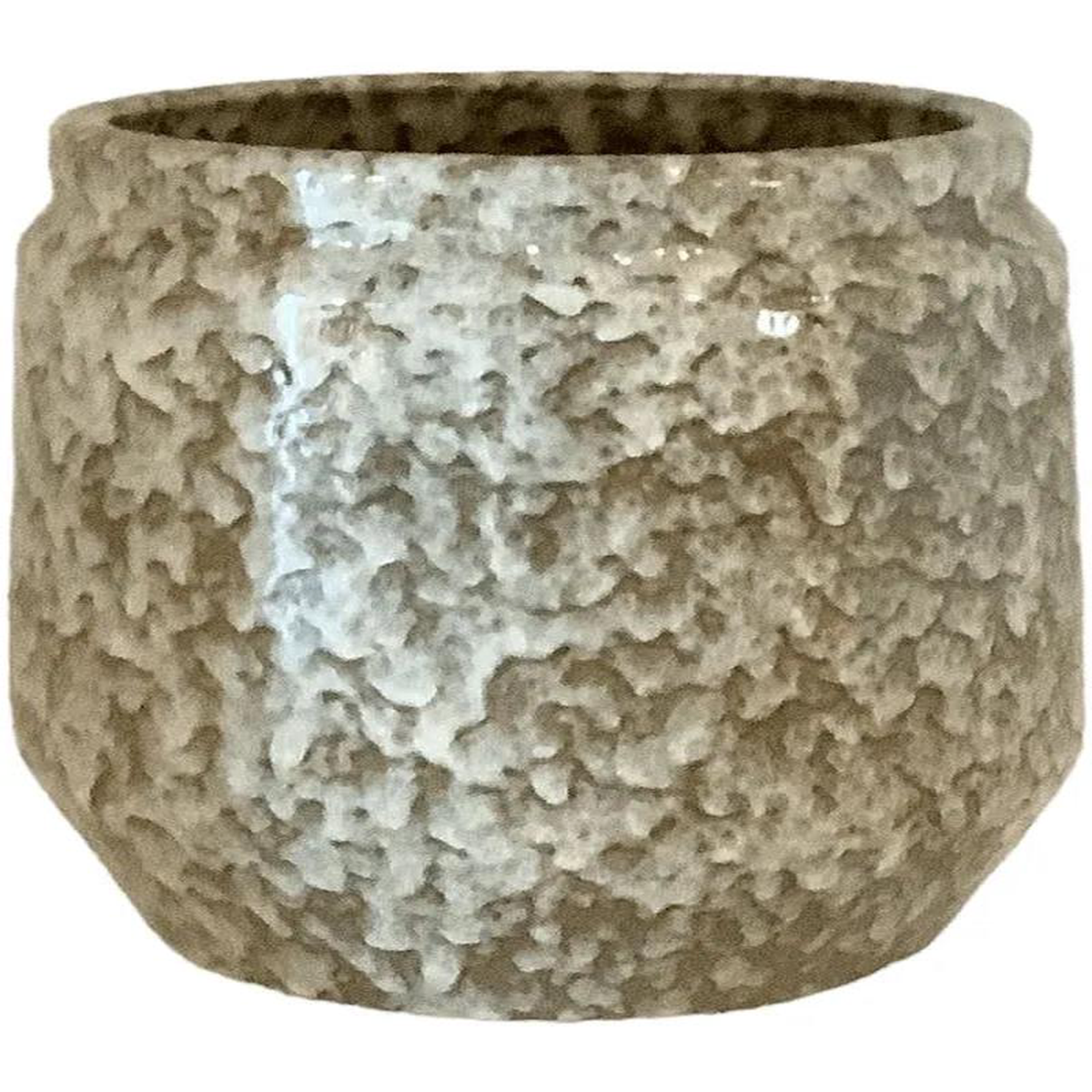 Antes Plant Pot 28cm Height 22cm Dia Pot Reactive Sandy Beige