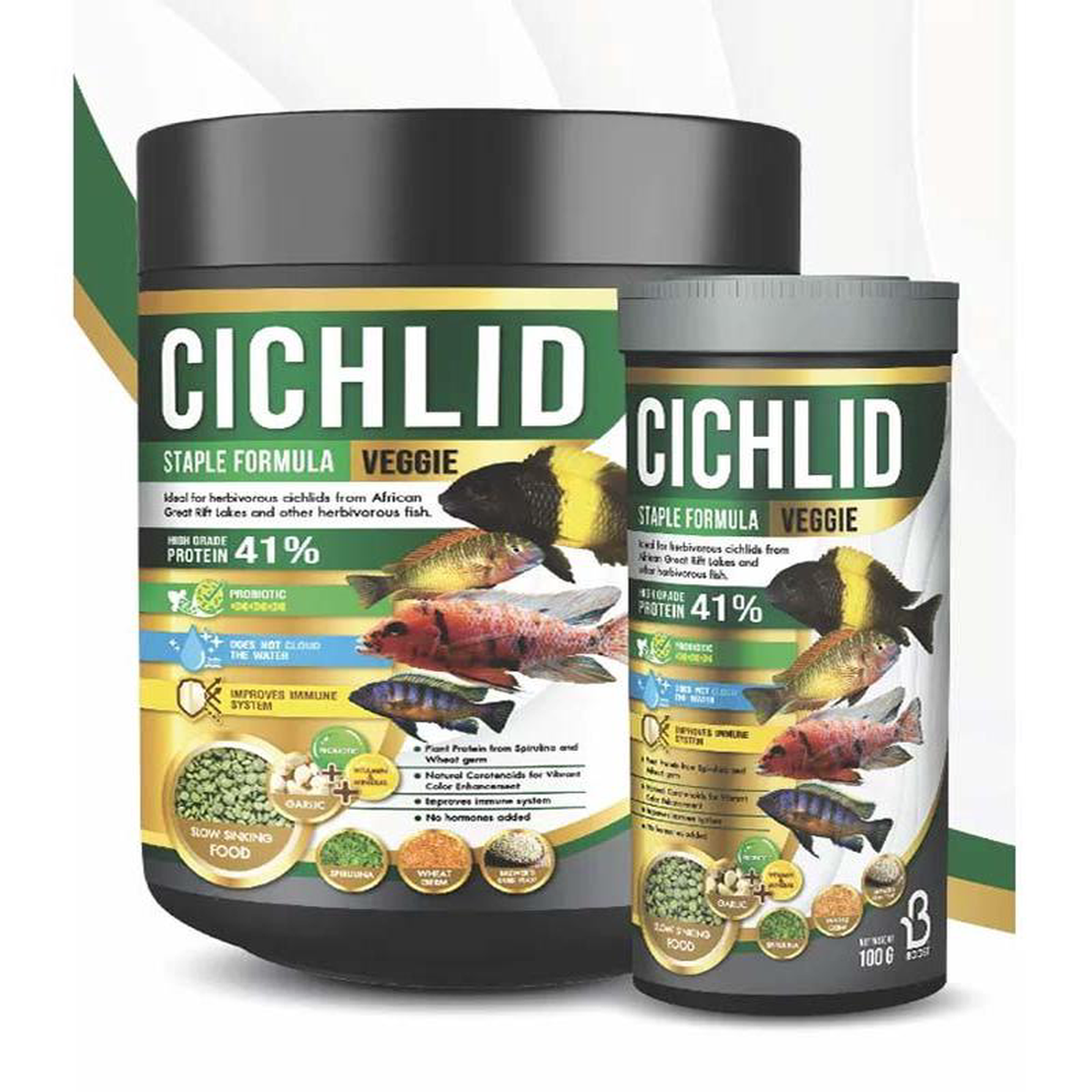 BOOST Cichlid Veggie (Slow Sinking 100g)